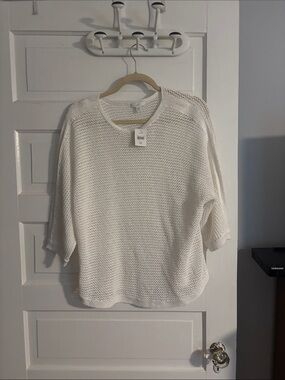 NWT Lightweight White Knit Women's Sweater